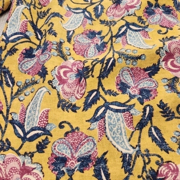 Pilcro by Anthropologie , Vintage Paisley Floral Gold/Navy, US Women's Small - Picture 6 of 8